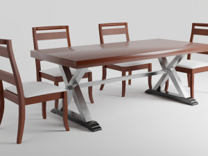 Modern Dinner Table 3Dモデル