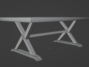 Modern Dinner Table 3Dモデル