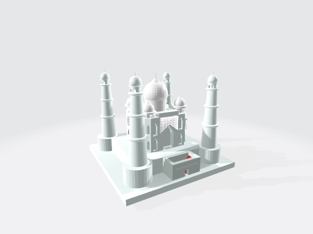 Taj mahal 3D Modell .c4d .max .obj .3ds .fbx .stl .blend