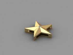Star necklace Model Cetak 3D