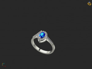 Drop fantasy ring 3D Принт Модель