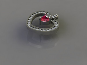 Heart necklace Modello di stampa 3D