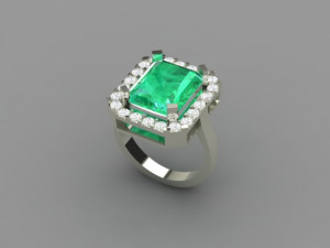 Big stone ring 3D Print Model