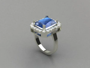Big stone ring 3D Print Model
