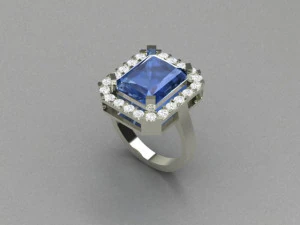 Big stone ring 3D Print Model