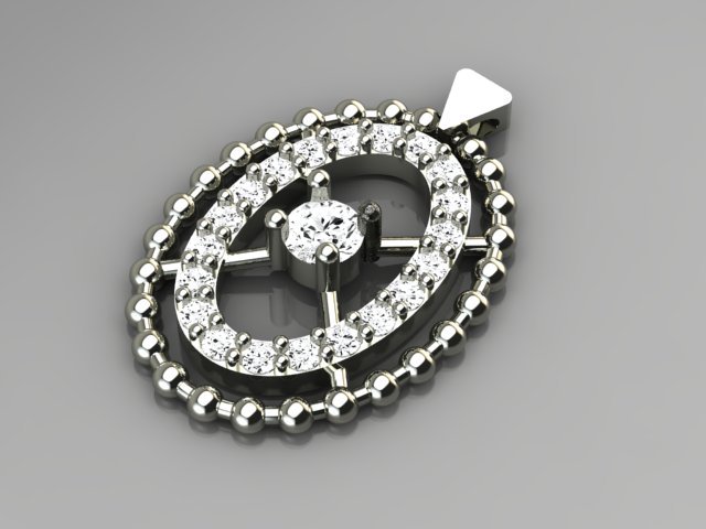 Fantasy necklace 3Dプリントモデル .c4d .max .obj .3ds .fbx .stl .blend