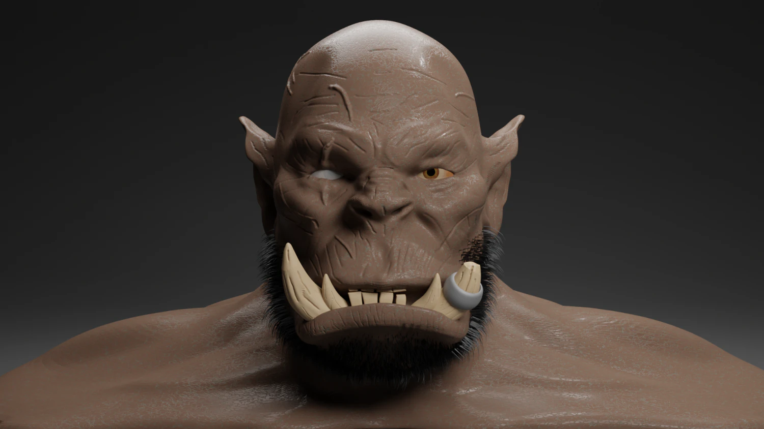 Orc lowpoly 3D Model .c4d .max .obj .3ds .fbx .stl .blend 
