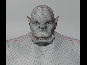 Orc lowpoly 3D Model