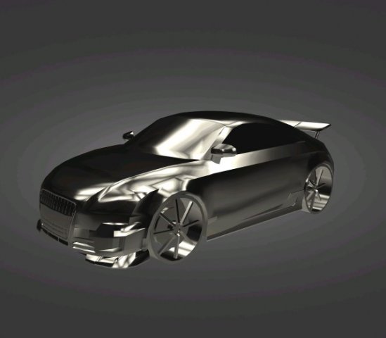 Audi TT 3D Принт Модель .c4d .max .obj .3ds .fbx .stl .blend 