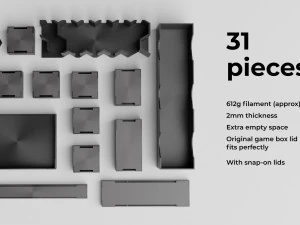 Terraforming Mars Organizer - All in one Box Storage 3D print model 3D Print Model
