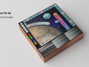 Terraforming Mars Organizer - All in one Box Storage 3D print model 3Dプリントモデル