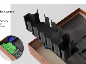Terraforming Mars Organizer - All in one Box Storage 3D print model 3Dプリントモデル