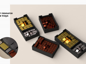 Terraforming Mars Organizer - All in one Box Storage 3D print model 3Dプリントモデル