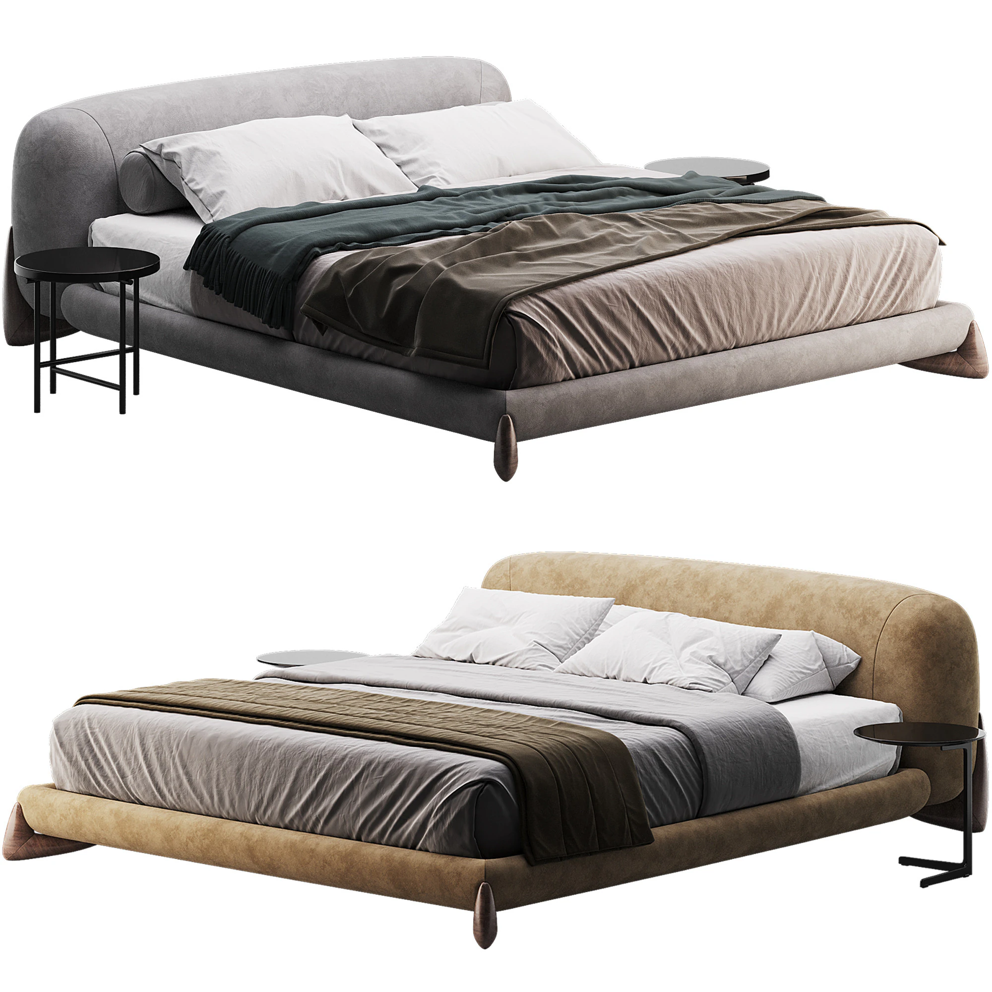 Softbay Bed 3D Model .c4d .max .obj .3ds .fbx .stl .blend