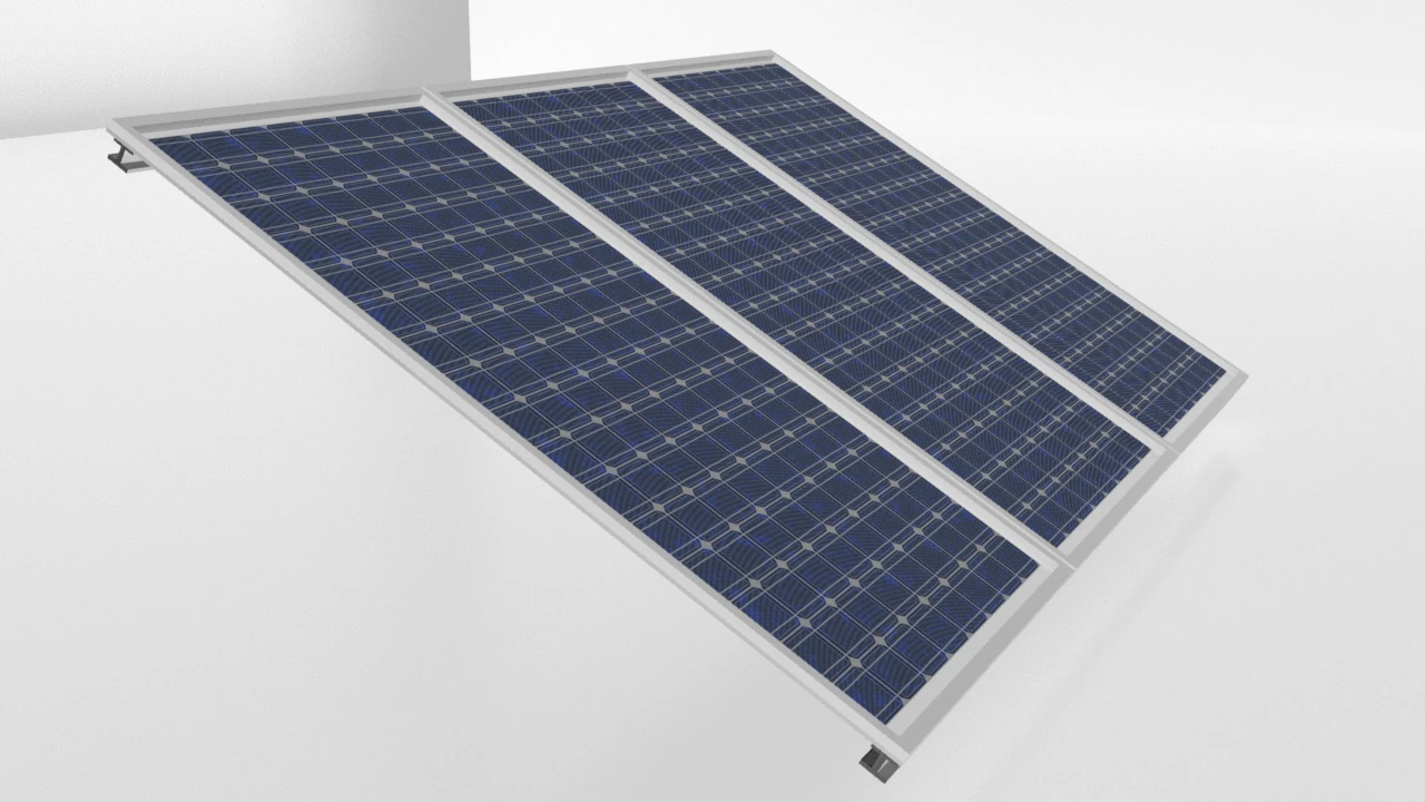 Solar Panel 3D Model .c4d .max .obj .3ds .fbx .stl .blend 