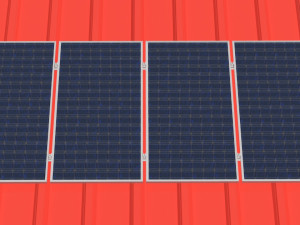 Solar Panel Roof 3D 模型