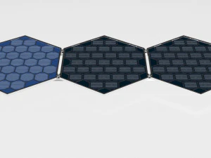 Гексагональна сонячна панель 3D Модель