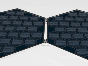 Solar Panel Hexagonal 3D Model