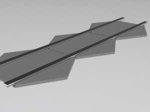 Solar Panel Hexagonal 3D Model