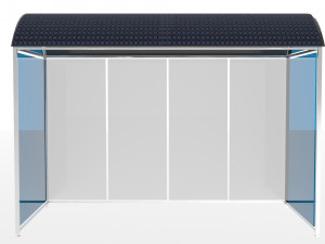 Solar Panel Bus Station Modèle 3D