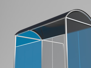 Solar Panel Bus Station Modelo 3D