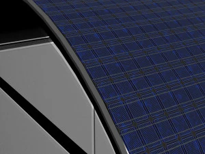 Solar Panel Bus Station 3D Model