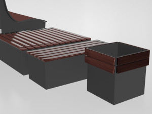 Bench Park Pack Modello 3D