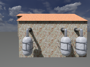 Steampunk house 01 3Dモデル