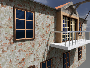 Steampunk house 01 3Dモデル