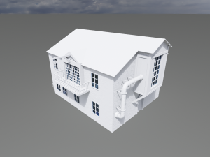 Steampunk house 01 3Dモデル