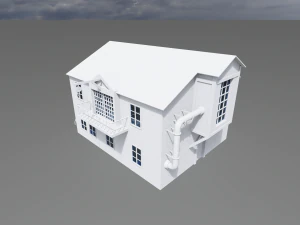 Steampunk house 01 3D Model