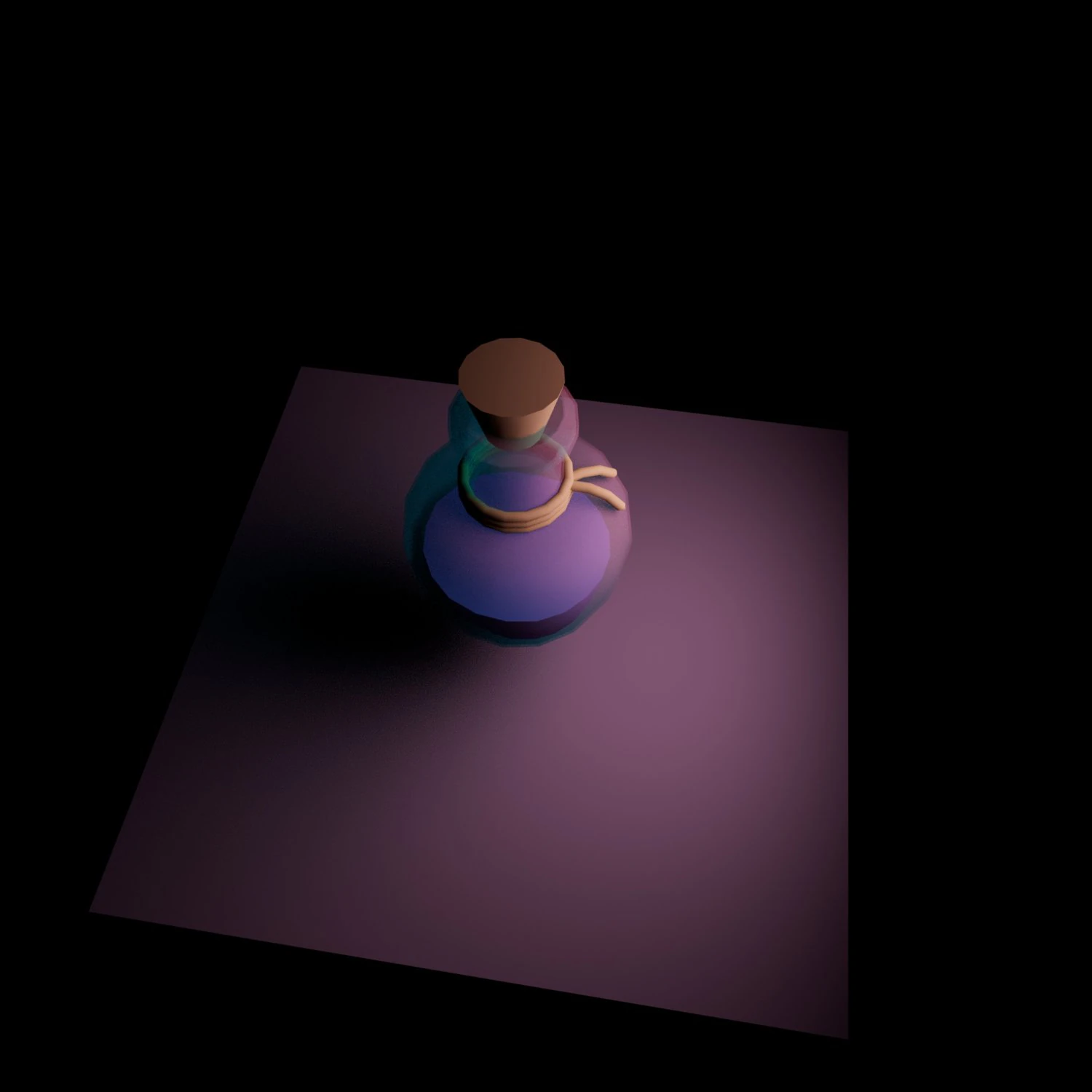 Potion bottle 01 3D Model .c4d .max .obj .3ds .fbx .stl .blend 