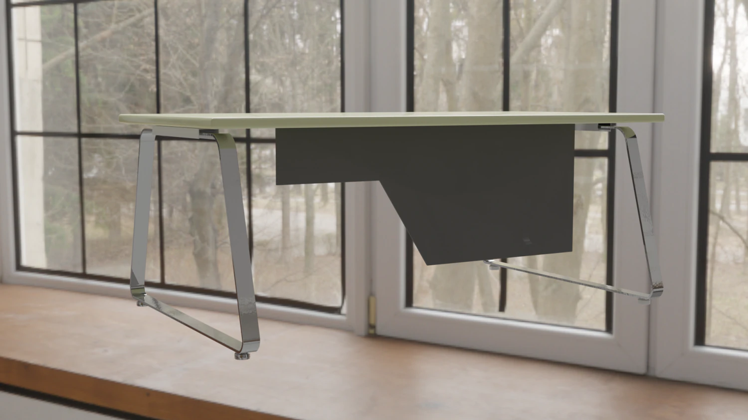 Office desk 01 3D Model .c4d .max .obj .3ds .fbx .stl .blend 