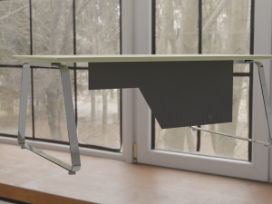 Office desk 01 3D 模型