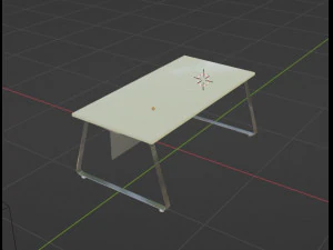 Office desk 01 3D Model