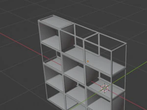 Bookshelf 01 3D Model