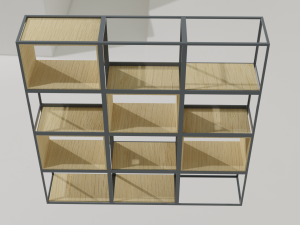 Bookshelf 01 3D Model