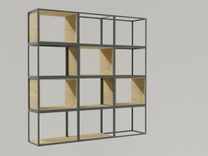 Bookshelf 01 3D 模型