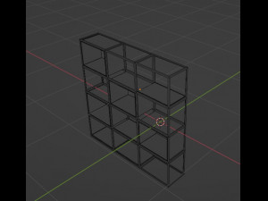 Bookshelf 01 3D Model