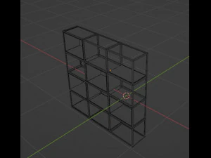 Bookshelf 01 3D Model