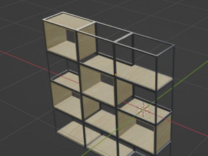 Bookshelf 01 3D Model