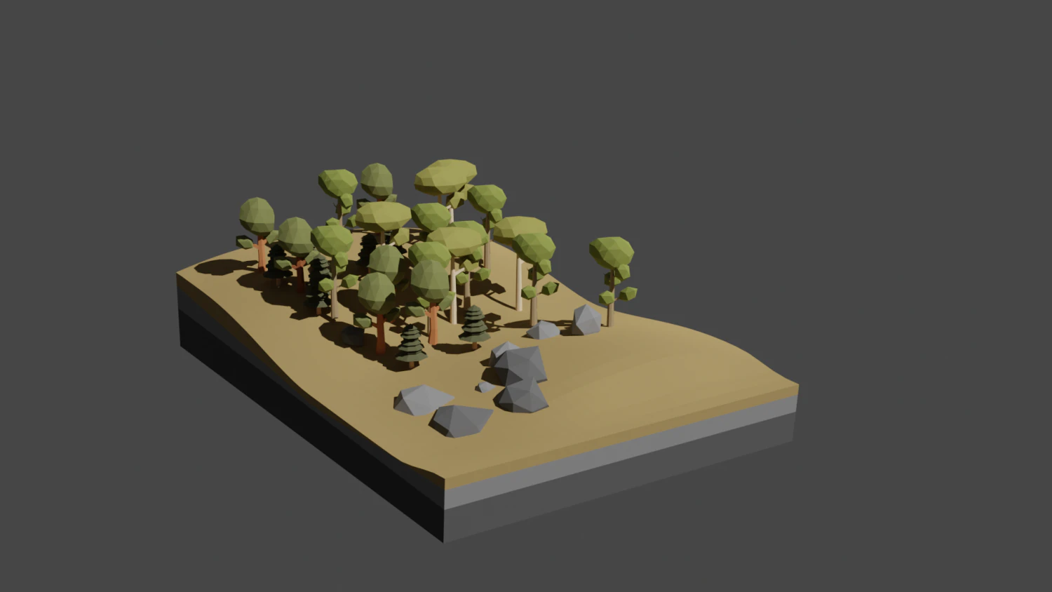 Forest 01 3D Model .c4d .max .obj .3ds .fbx .stl .blend