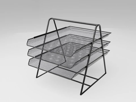 File Rack 3D Model