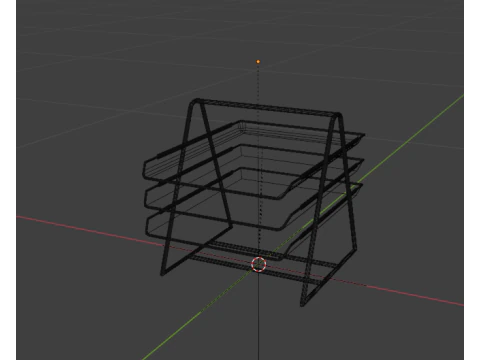 File Rack 3D Model