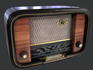 Retro Radio 3D 模型