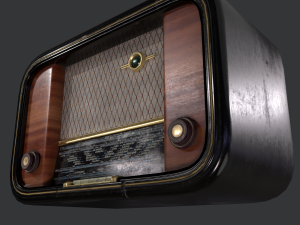 Retro Radio 3D-Modell