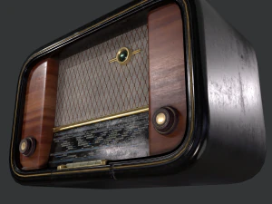 Retro Radio 3D Model