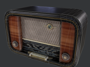 Retro Radio 3D-Modell