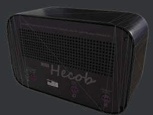 Retro Radio 3D-Modell