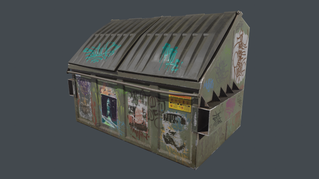 Trash can 3D मॉडल .c4d .max .obj .3ds .fbx .stl .blend 